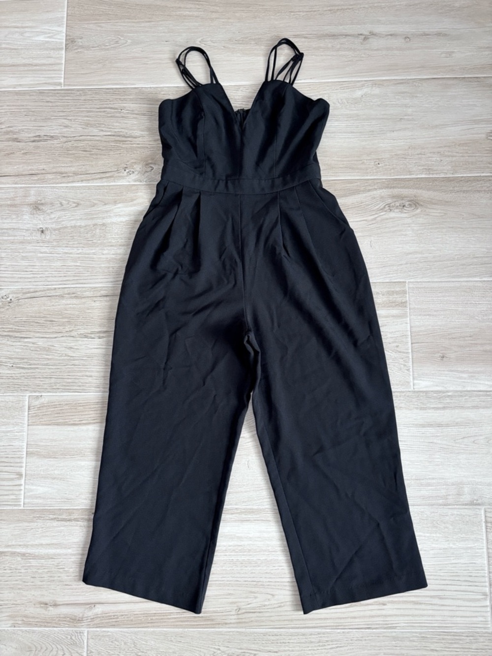 Jealous Tomato Jumpsuit Romper Black Strappy Size Medium